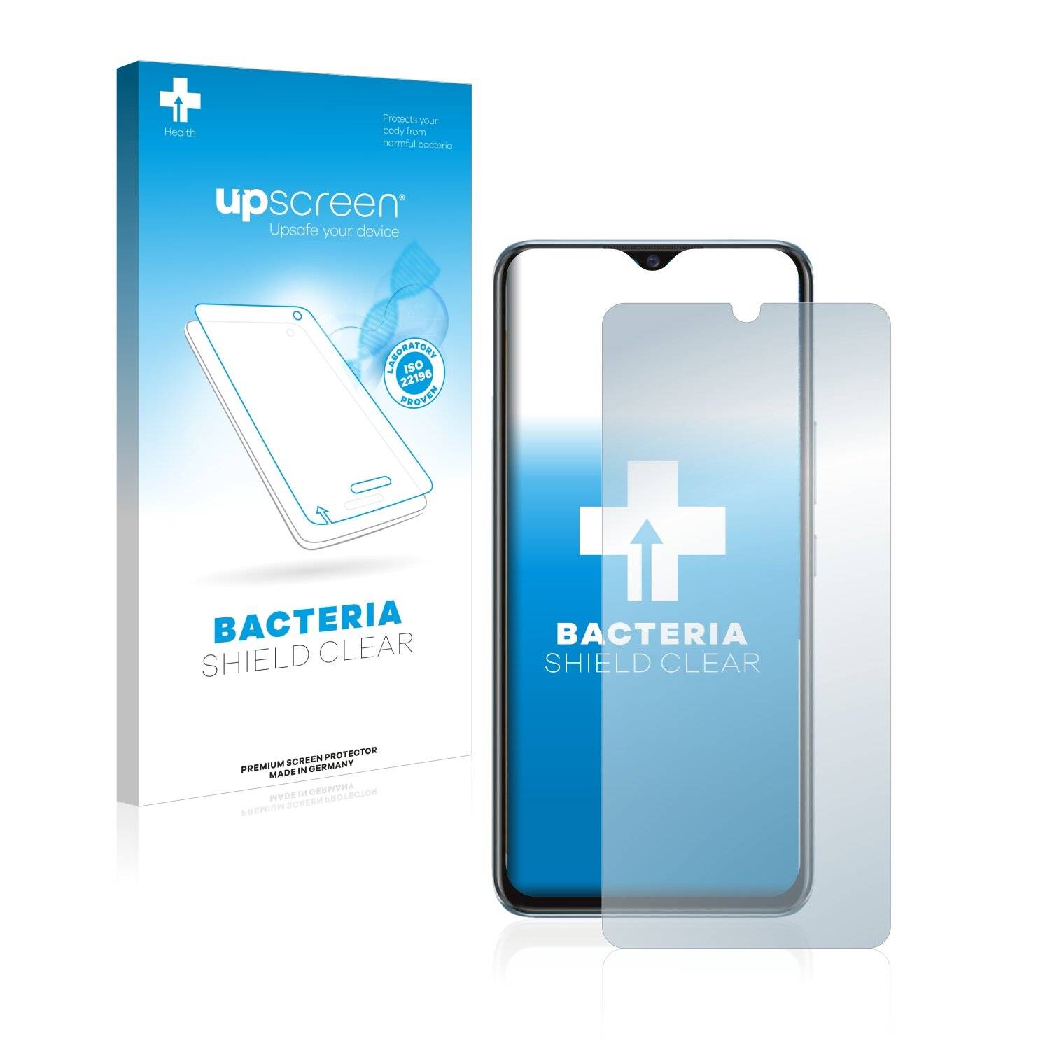 upscreen Bacteria Shield Clear Premium Antibakterielle Displayschutzfolie für Vivo