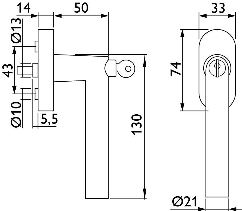 Hermat Drehkipp - Rasterolive 1802 DKI BASIC 02 *1802/DKI/1627.E45-74*