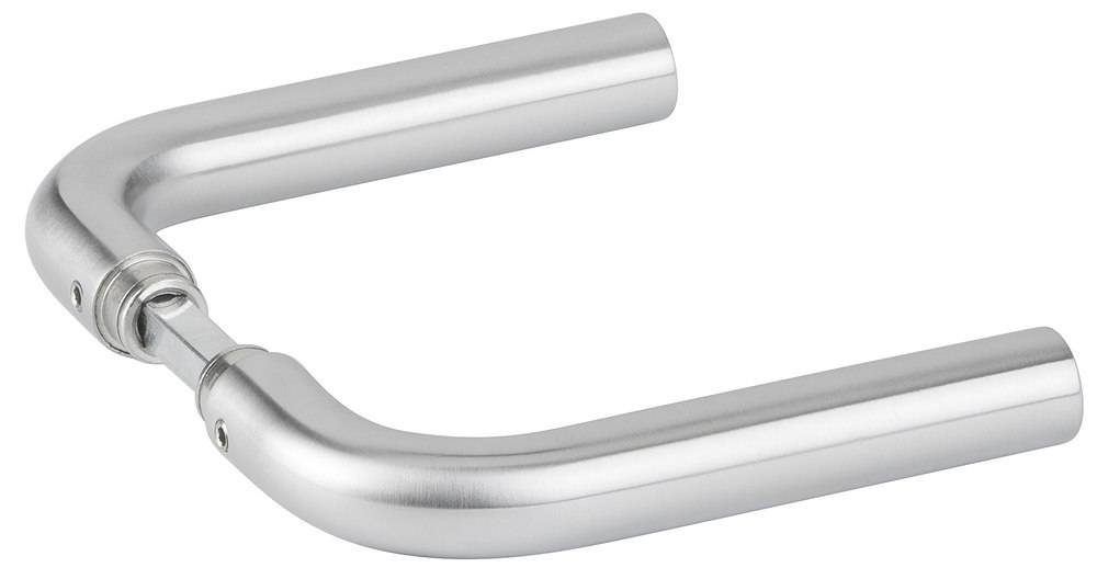 Hermat ZT - Drückerpaar 1803 BASIC 03 *1803-60* Oberfl. 60 (Edelstahl matt)