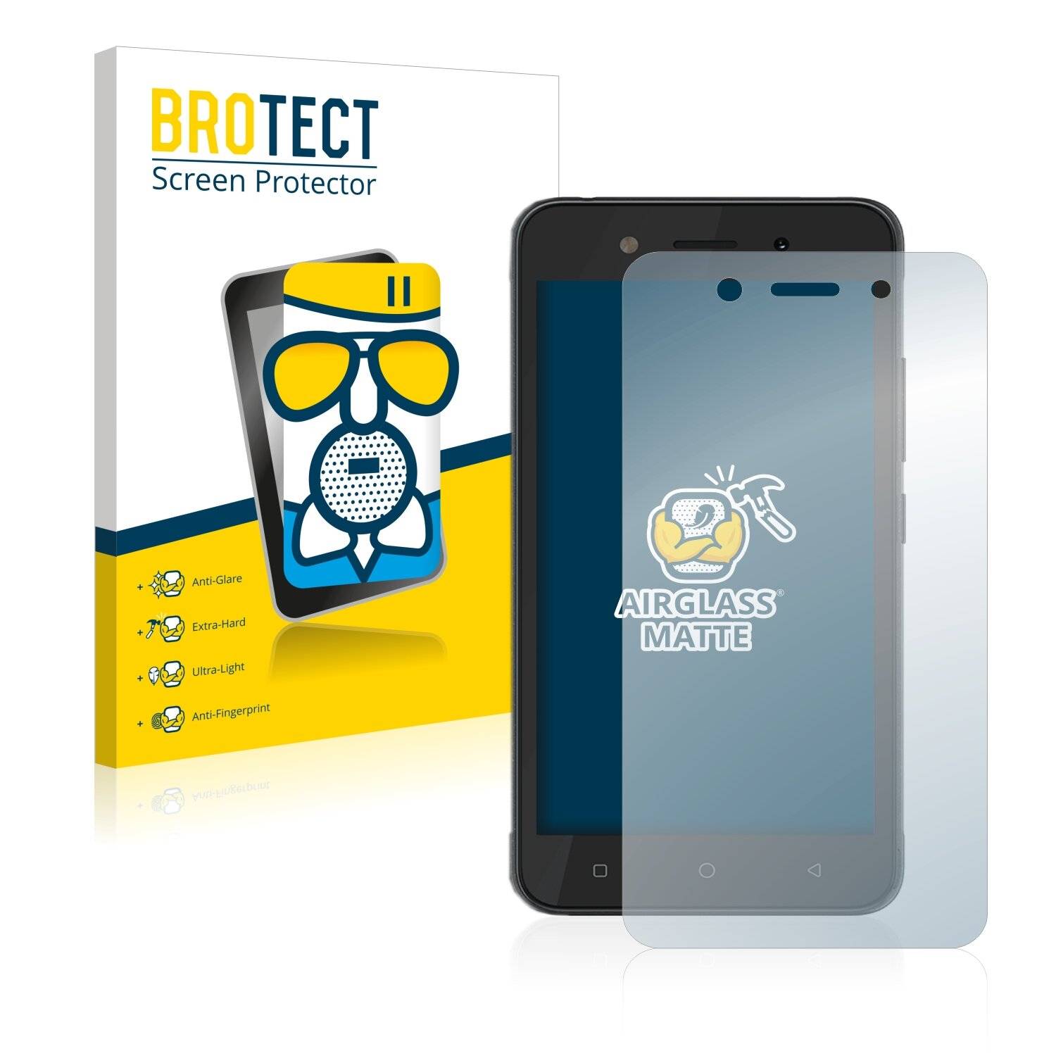BROTECT AirGlass Matte Schutzglas Folie für Tecno Pop