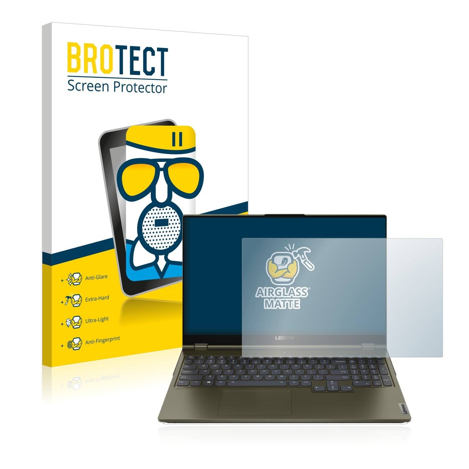 BROTECT AirGlass Matte Schutzglas Folie für Lenovo Legion C7