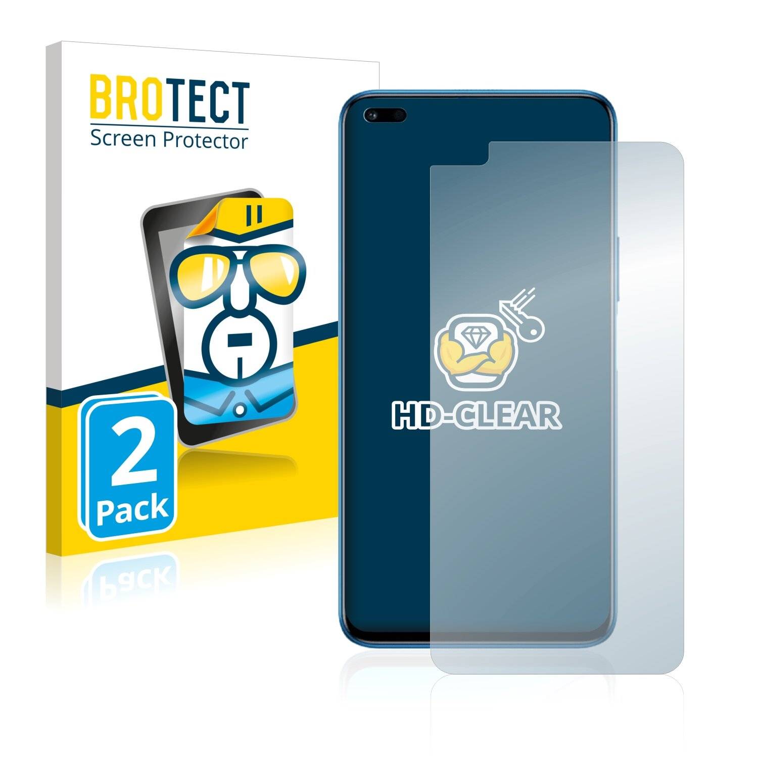 2x BROTECT HD-Clear Displayschutzfolie für Honor 50
