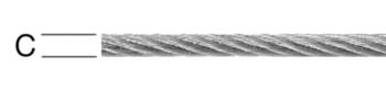 Vormann Drahtseil Edelstahl 2 mm 7 x 7 +Stahleinlage