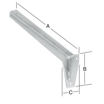 Vormann L-Profil-Konsole 480 mm verzinkt