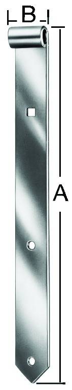 Vormann Ladenband 500x400x13 mm Edelstahl