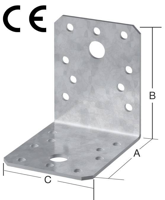 Vormann Winkelverbinder 90x90x65 mm Edelstahl