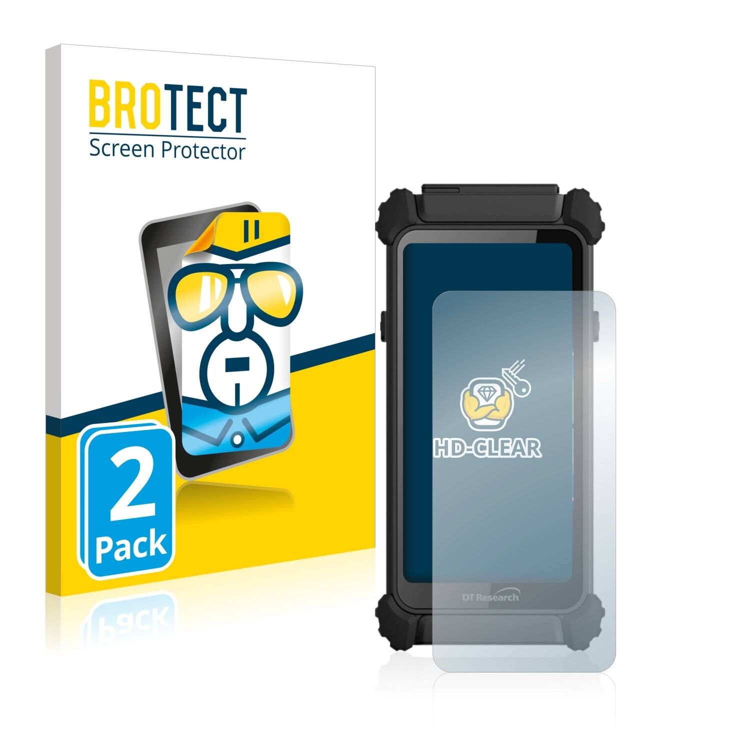 2x BROTECT HD-Clear Displayschutzfolie für DT Research