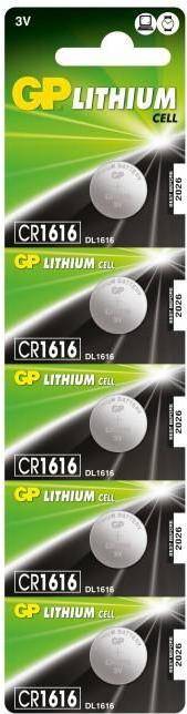 GP Batteries GP Batterie CR1616-Knopfzelle Blister 5p