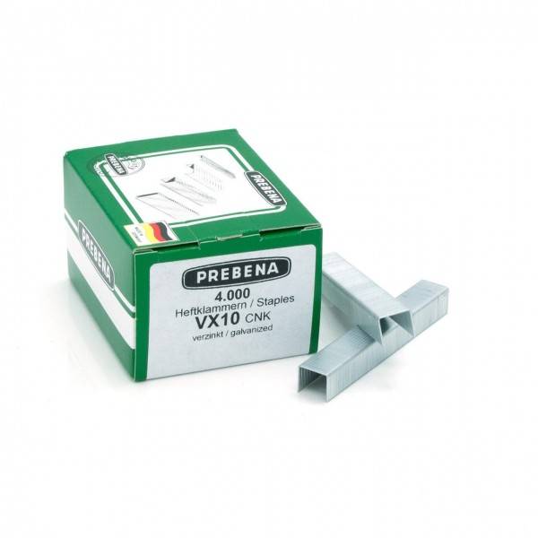 Prebena Klammern VX10 CNK verzinkt 10mm für AEG BeA Bosch Novus Typ 53 Rapid R53 KL-50 4M