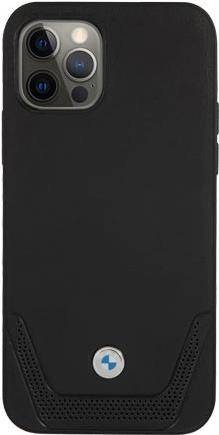 BMW Hard Cover Leather Perforated Lower Stripes Black, Signature für Apple iPhone 12 Pro Max, BMHCP12LRSWPK (BMHCP12LRSW
