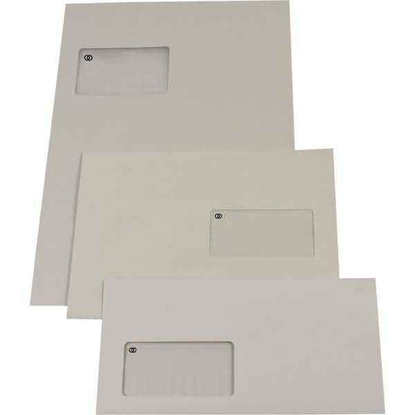 Versandtasche oeco 2956 C5 ohne Fenster selbstklebend grau 500 Stück