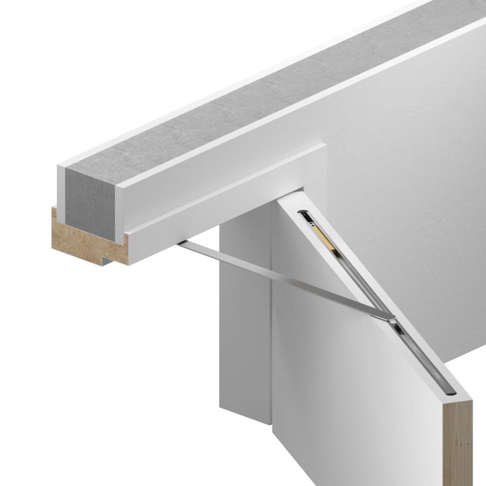 Athmer Porti Türöffnungsbegrenzer für Holztüren, bis 65 kg, TB:720-1110 mm