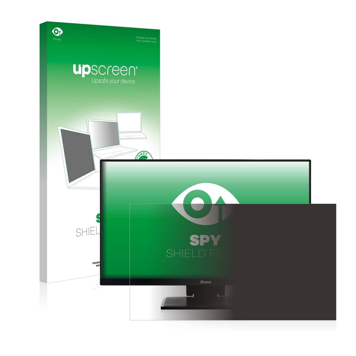 upscreen Spy Shield Filter Premium Blickschutzfilter für Iiyama ProLite