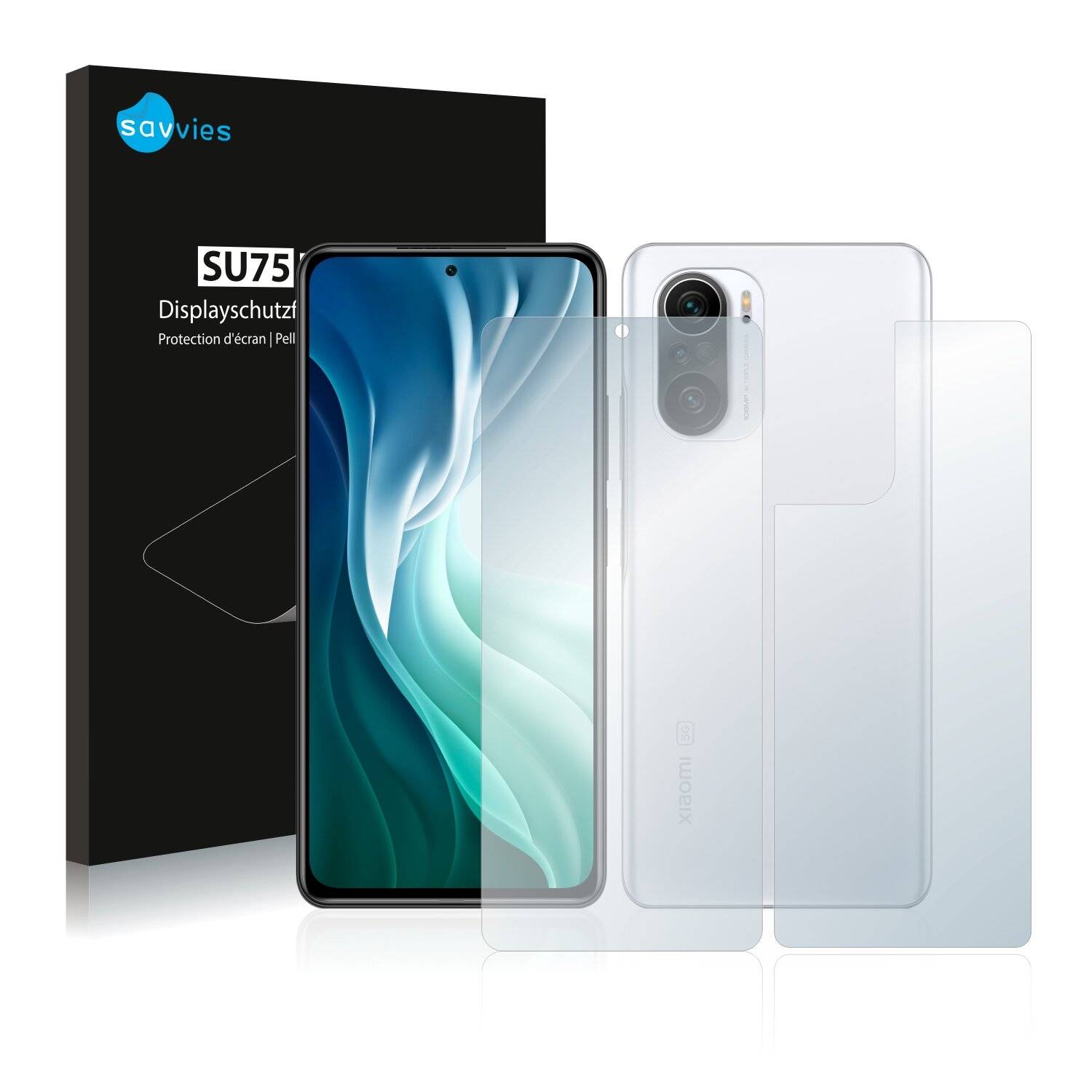 18x Savvies SU75 Displayschutzfolie für Xiaomi Mi 11X (Vorder +