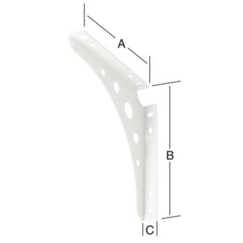 Vormann Delta Konsole 200x200 mm weiß
