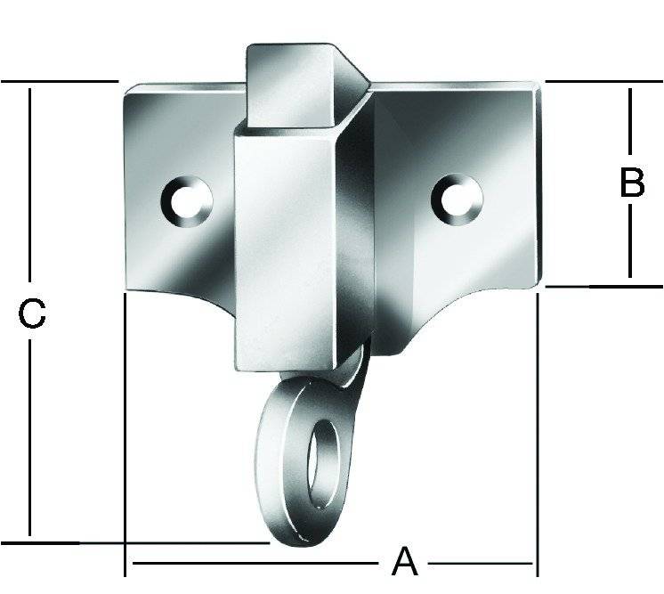 Vormann Oberlichtschnäpper, verzinkt 45x20x60 mm