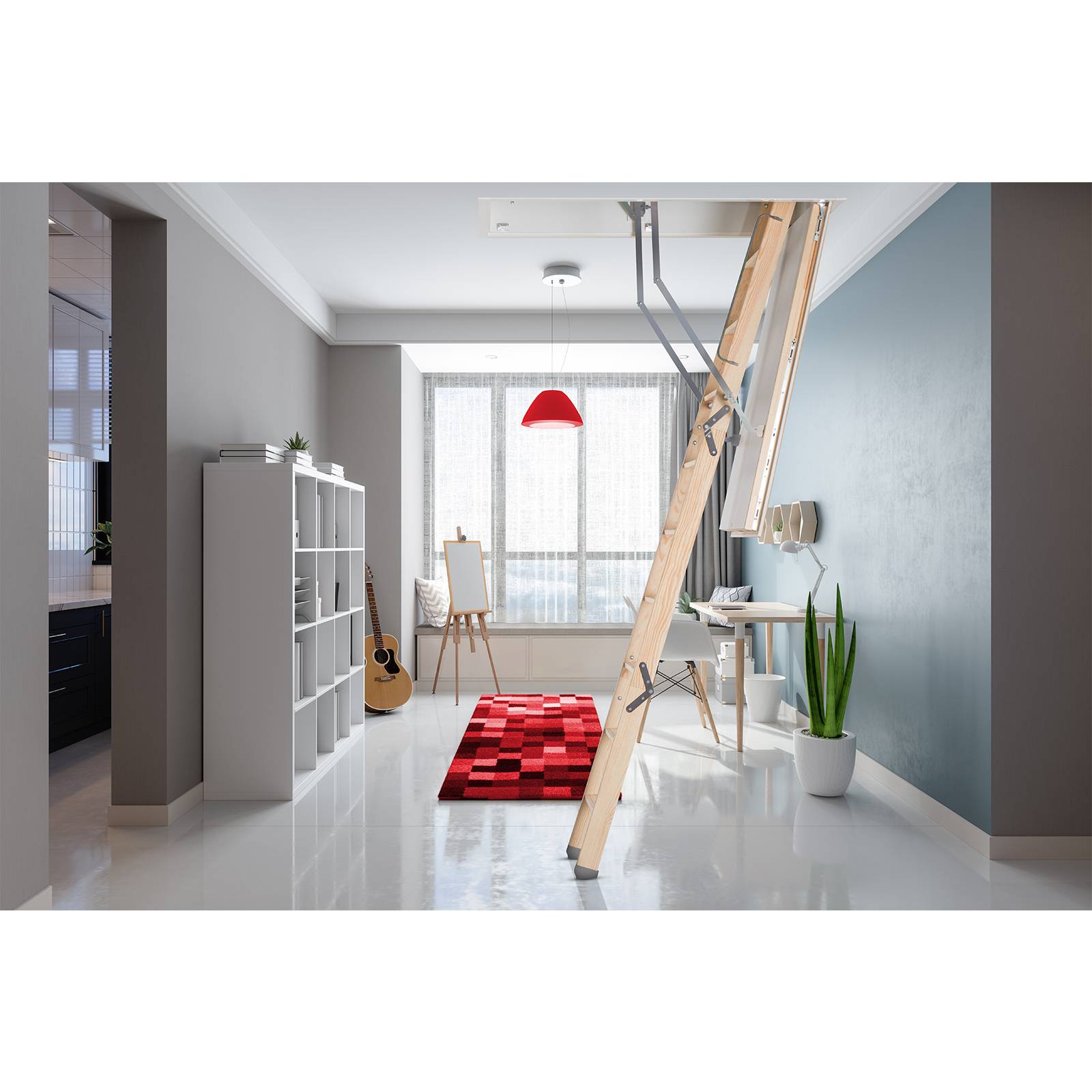 Roto Bodentreppe Designo bis 280cm Raumhöhe 140x70cm Rohbaumaß