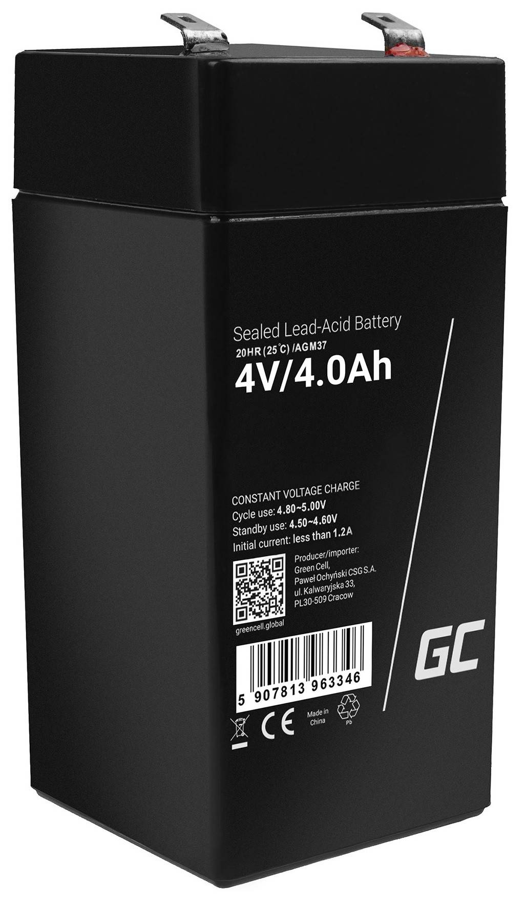AGM-Batterie Blei-Säure VRLA - 4V - 4.5Ah