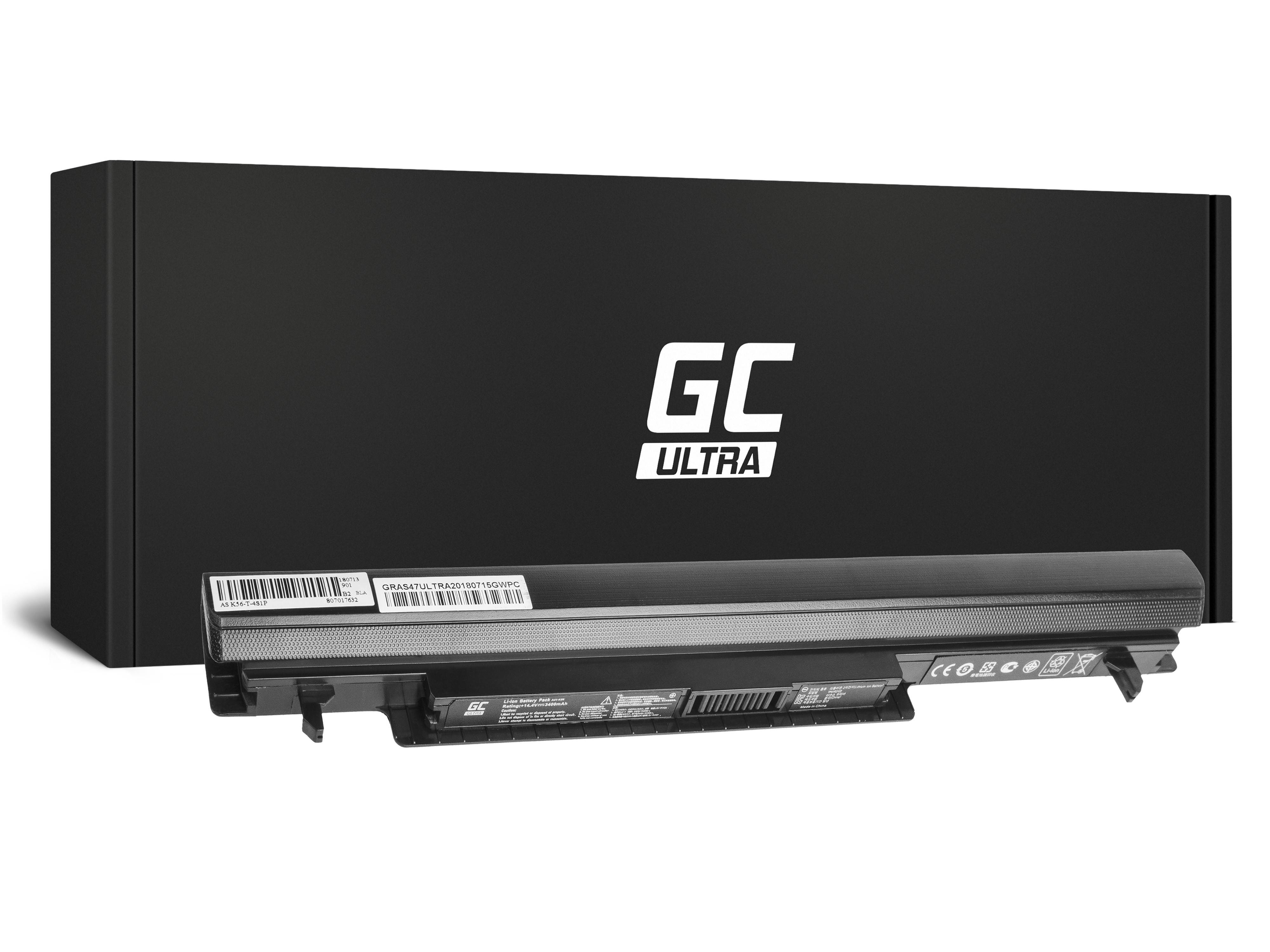 ULTRA Laptop Akku für Asus K56 R505 S46 S56 - 14.4V - 3400mAh