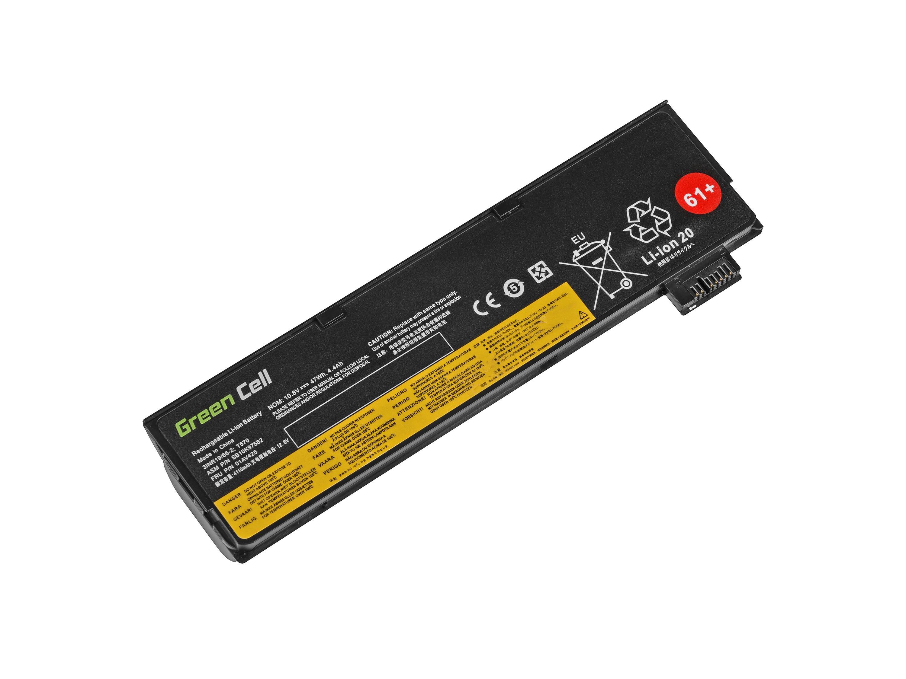 Green Cell LE95 - Akku - Lenovo - ThinkPad T470 T570 A475 P51S T254400 mAh -