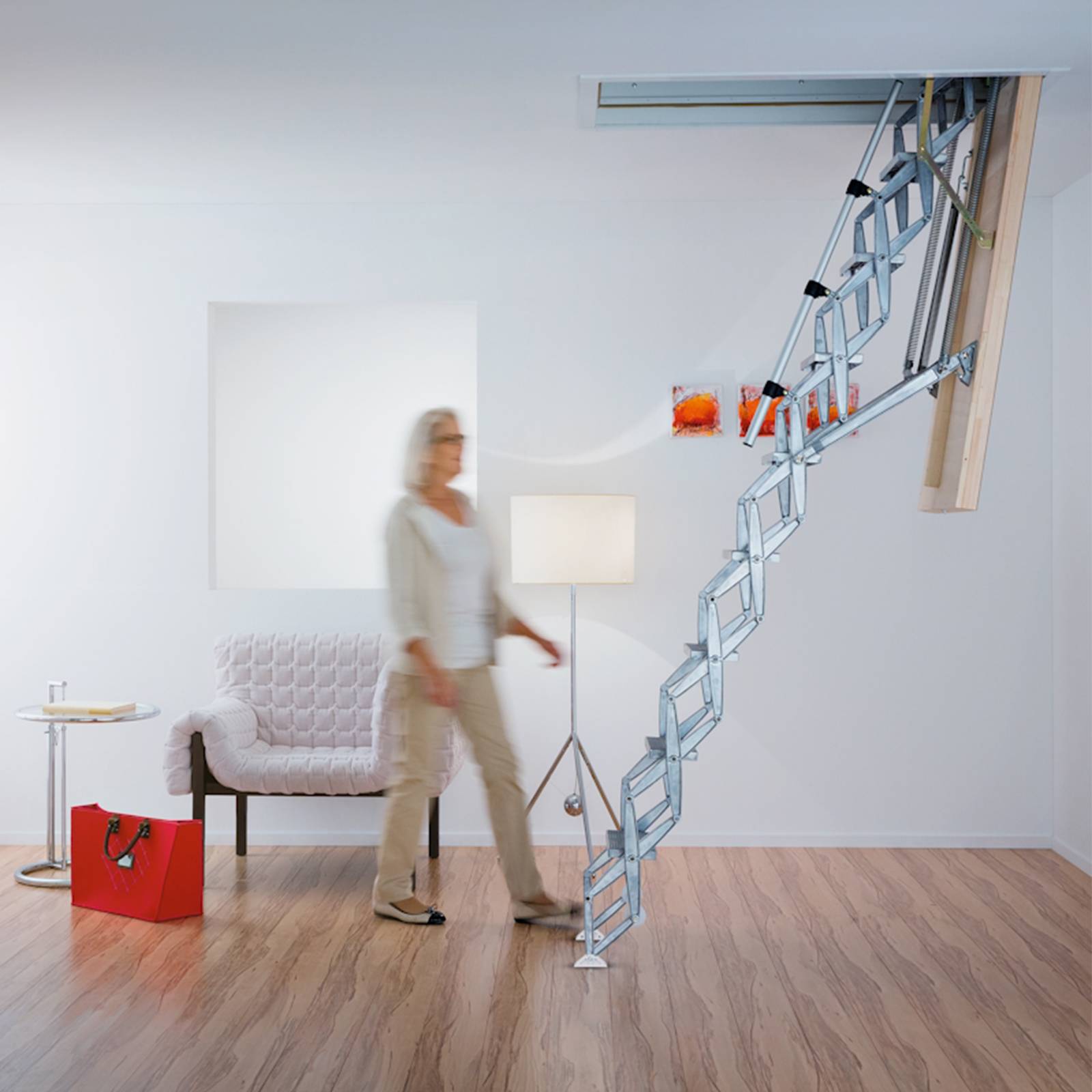 Roto Scherentreppe Exklusiv 2,79m max. Lichte Raumhöhe 120x60cm Rohbaumaß