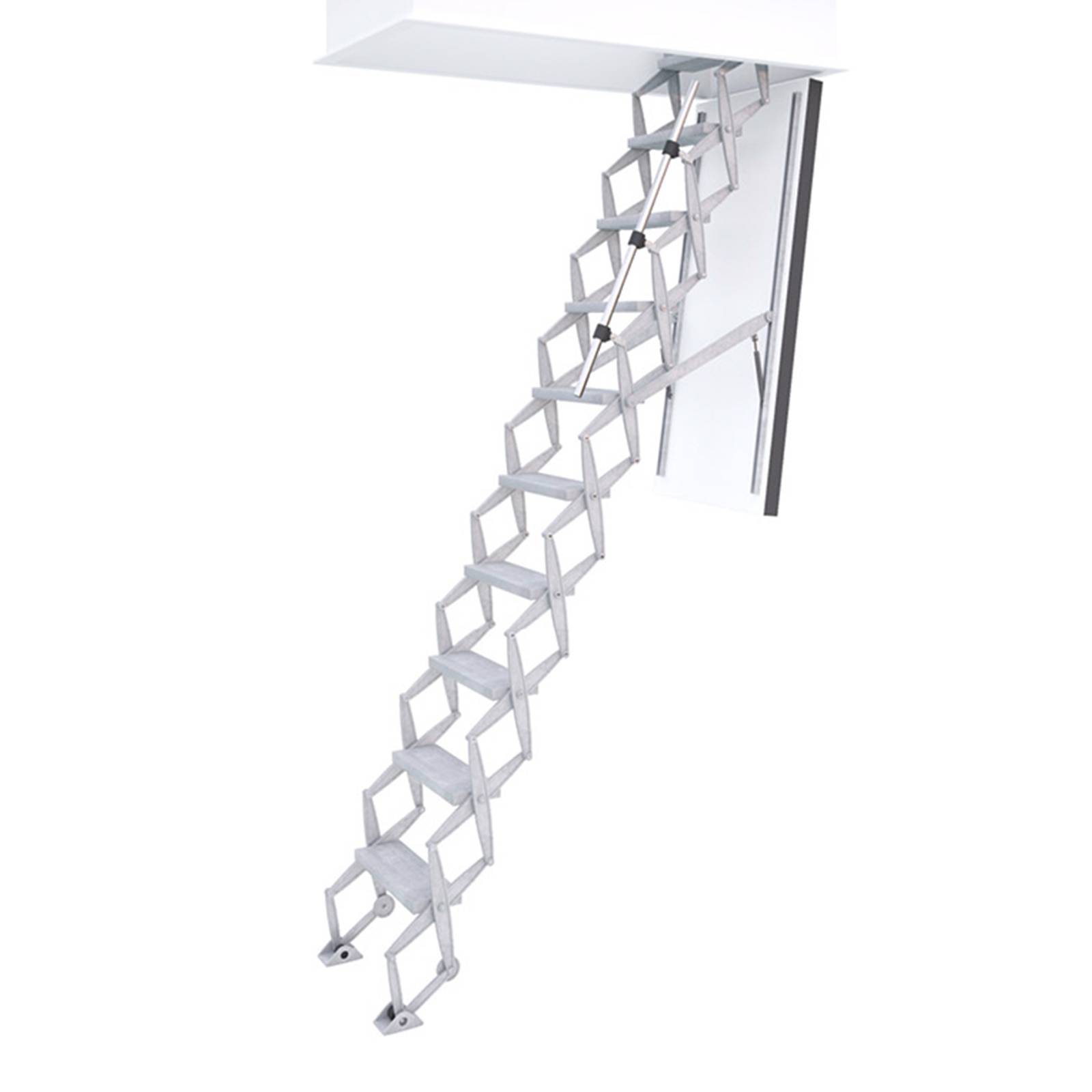 Roto Scherentreppe Holzluke EI2 30 250cm Raumhöhe 120x60cm Rohbaumaß