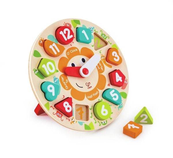 Hape - Steckpuzzle Uhr, 13 Teile