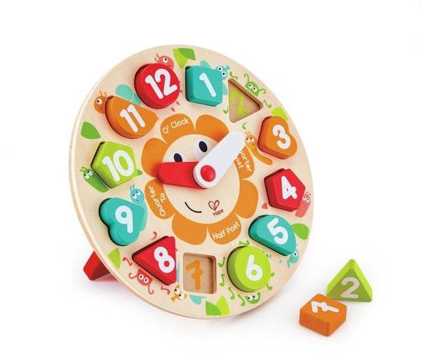 Hape - Steckpuzzle Uhr, 13 Teile