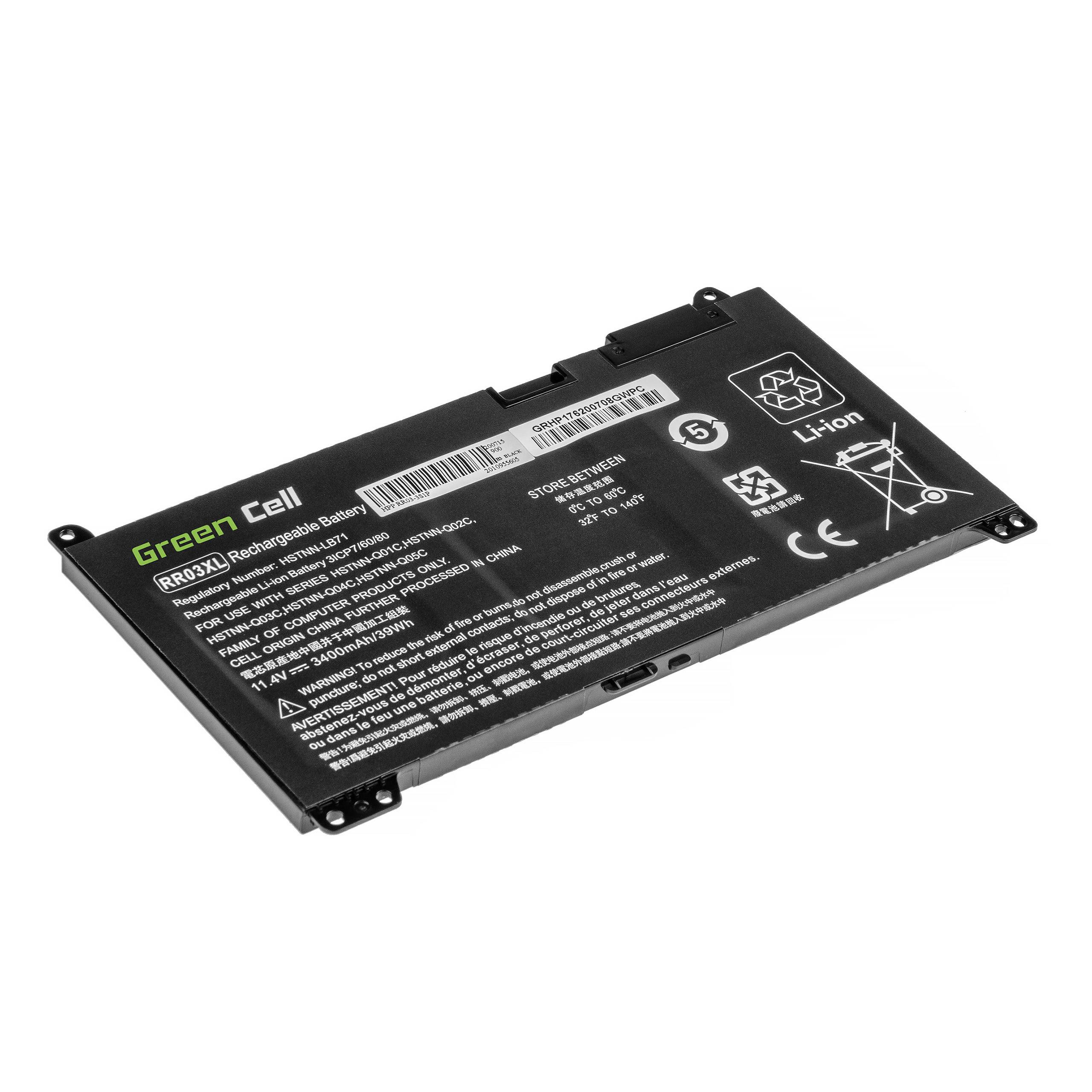 Laptop-Akku RR03XL für HP ProBook - 11,4V - 3400mAh