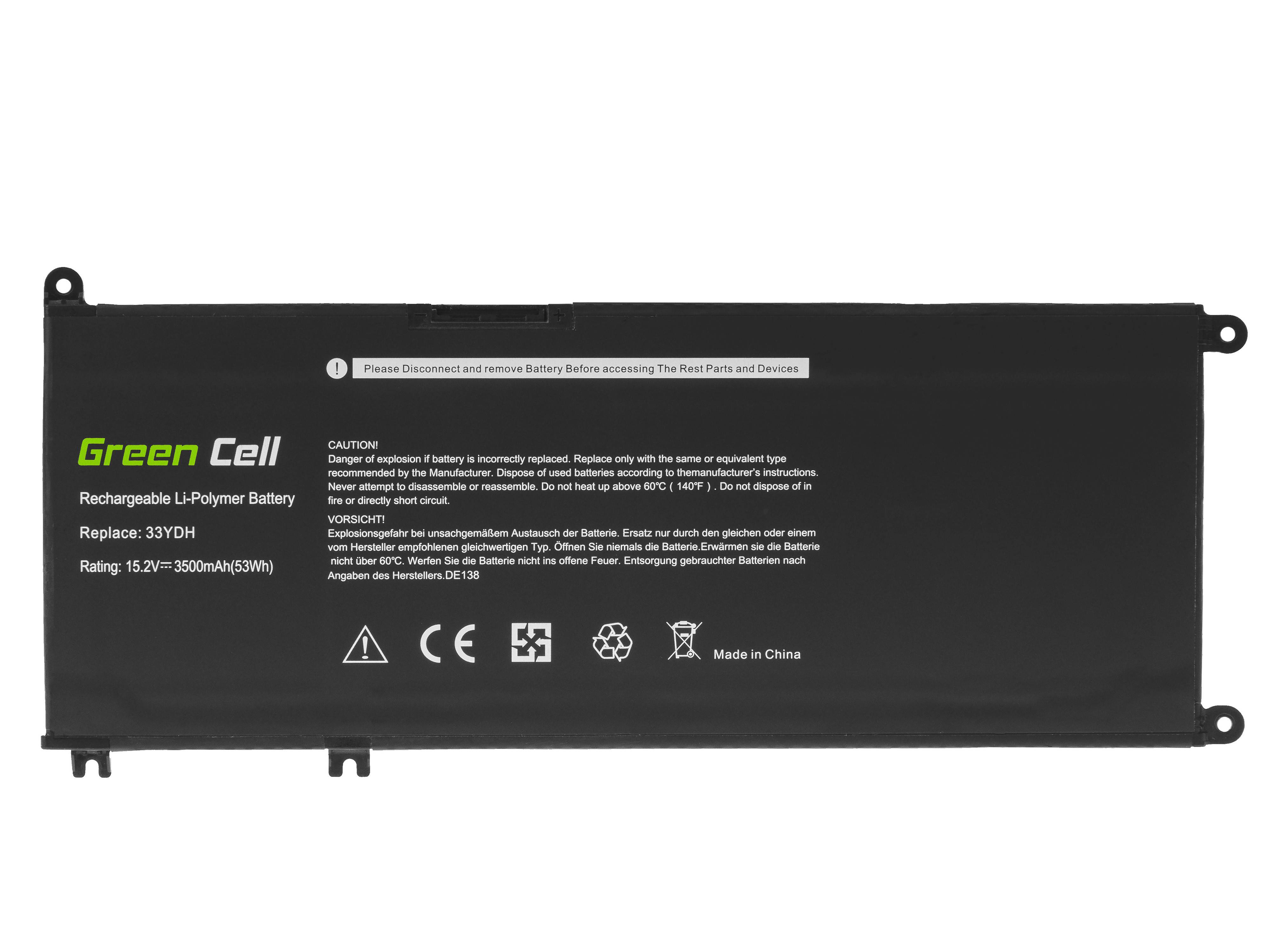 Laptop Akku 33YDH für Dell Inspiron G3 3579 3779 G5 G7 - 15.2V - 3500mAh