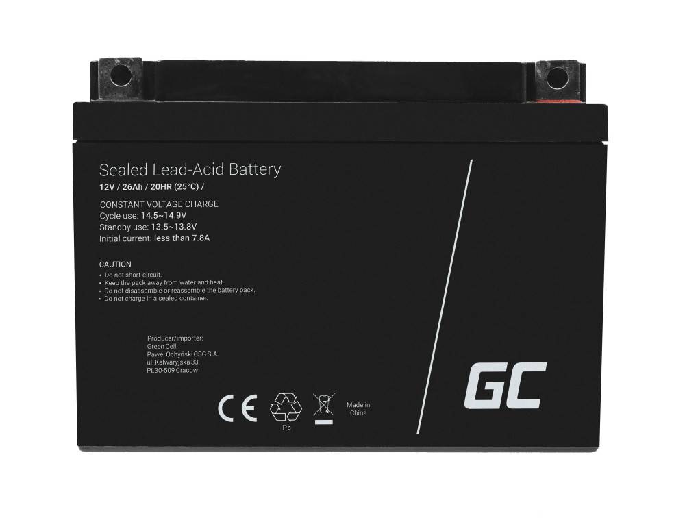 AGM-Batterie Blei-Säure VRLA - 12V - 26Ah