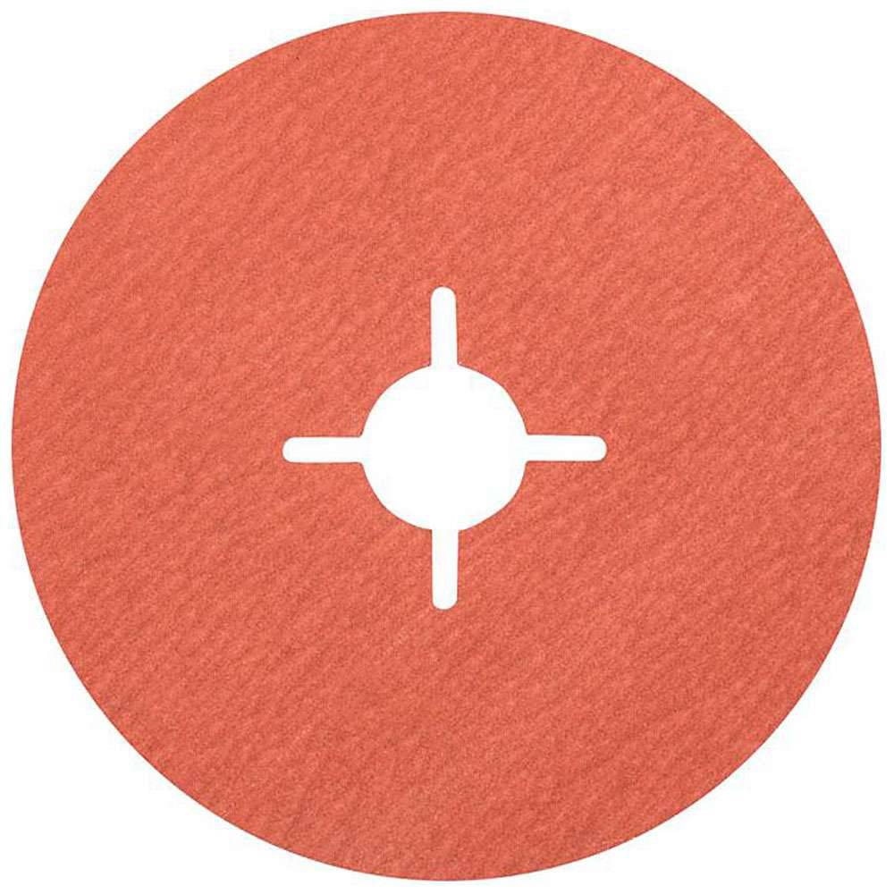 Orange-rotes kreisförmiges Pad oder Ziel mit ausgeschnittenem weißem, fadenkreuzähnlichem Mittelpunkt.