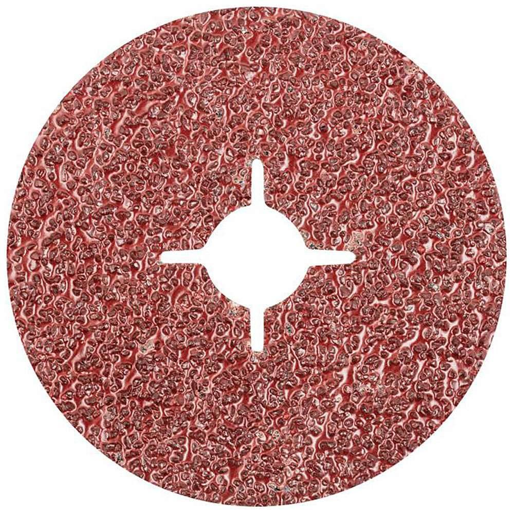 Fiberscheibe "PFERD" - Korund A - D x H 115 bis 22 mm - Korngröße 16 - Bezeichnung FS 115-22 A 16 - max. zul. Drehzahl 13300 min-¹ - VE 25 Stück
