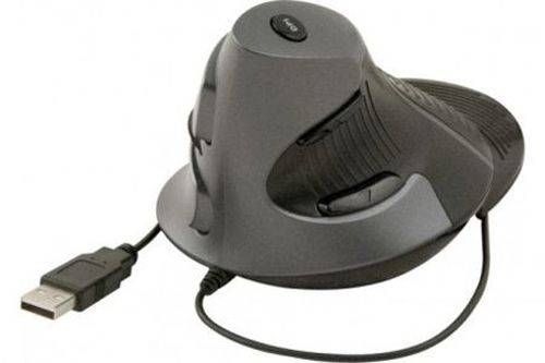 Dacomex Ergonomische vertikale Maus, f�r Rechtsh�nder, USB, schwarz