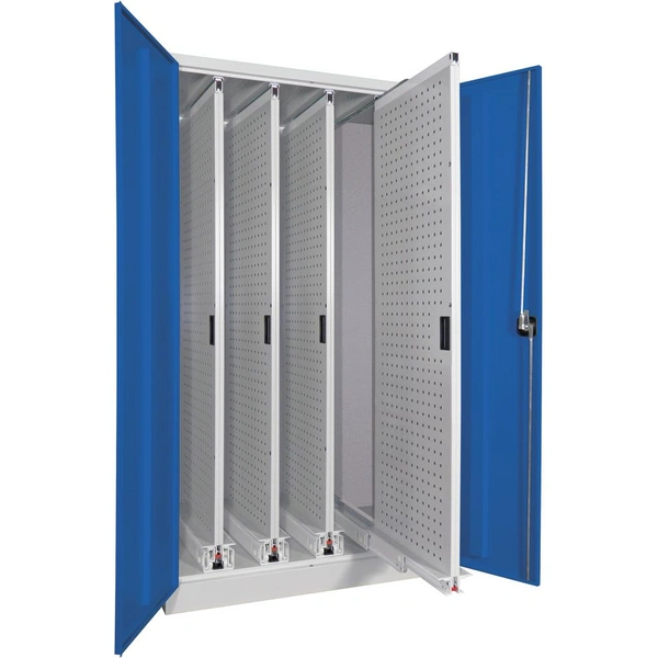 Vertikalauszugsschrank B1000xT600xH1950 mm 4 Wannen RAL 7035/5012 - Artikel: 7830947241 Vertikalauszugsschrank B1000xT600xH1950 mm 4 Wannen RAL 7035/5012 - Artikel: 7830947241