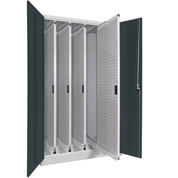 Vertikalauszugsschrank B1000xT600xH1950 mm 4 Wannen RAL 7035/7016 - Artikel: 7830947242 Vertikalauszugsschrank B1000xT600xH1950 mm 4 Wannen RAL 7035/7016 - Artikel: 7830947242