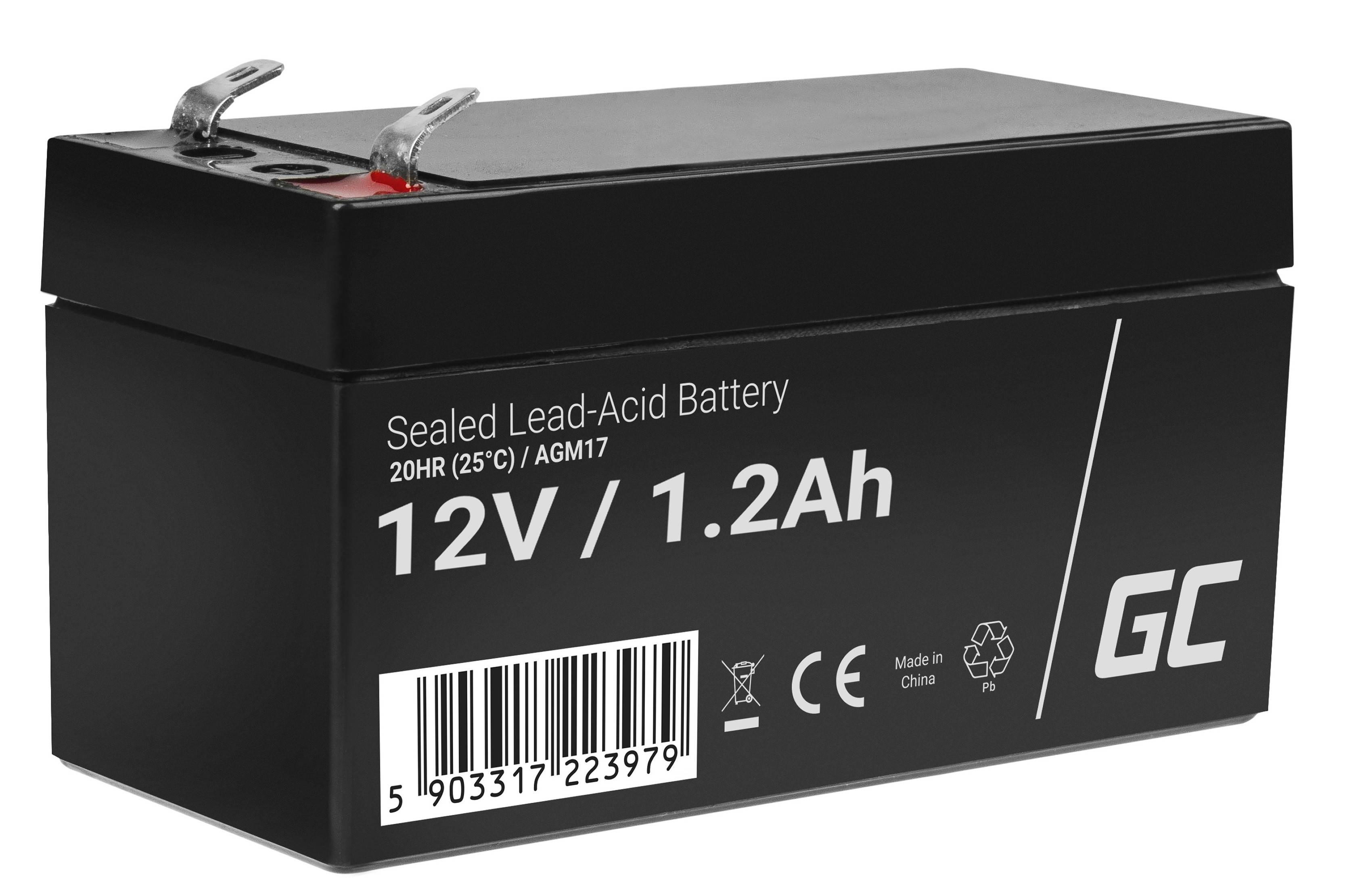 AGM-Batterie Blei-Säure VRLA - 12V - 1,2Ah