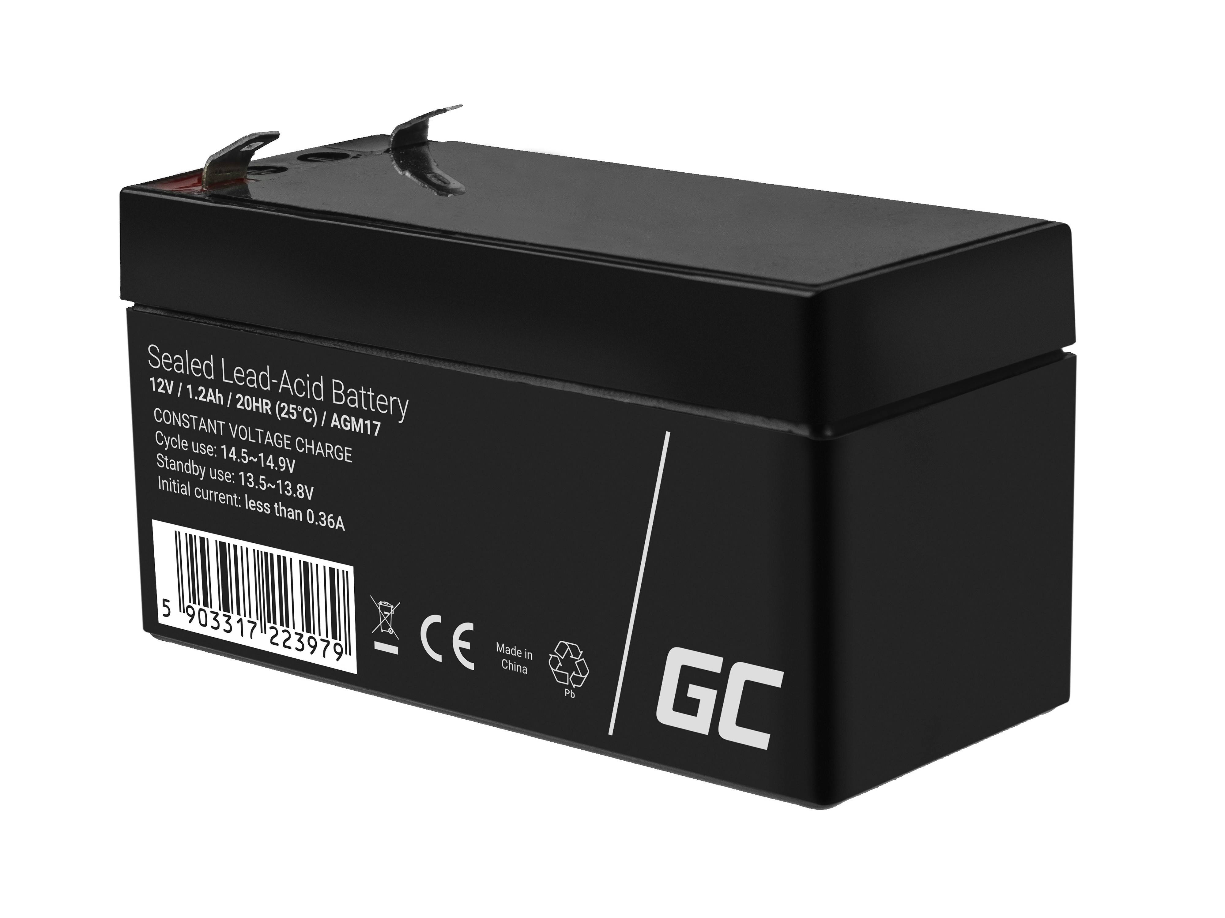 AGM-Batterie Blei-Säure VRLA - 12V - 1,2Ah