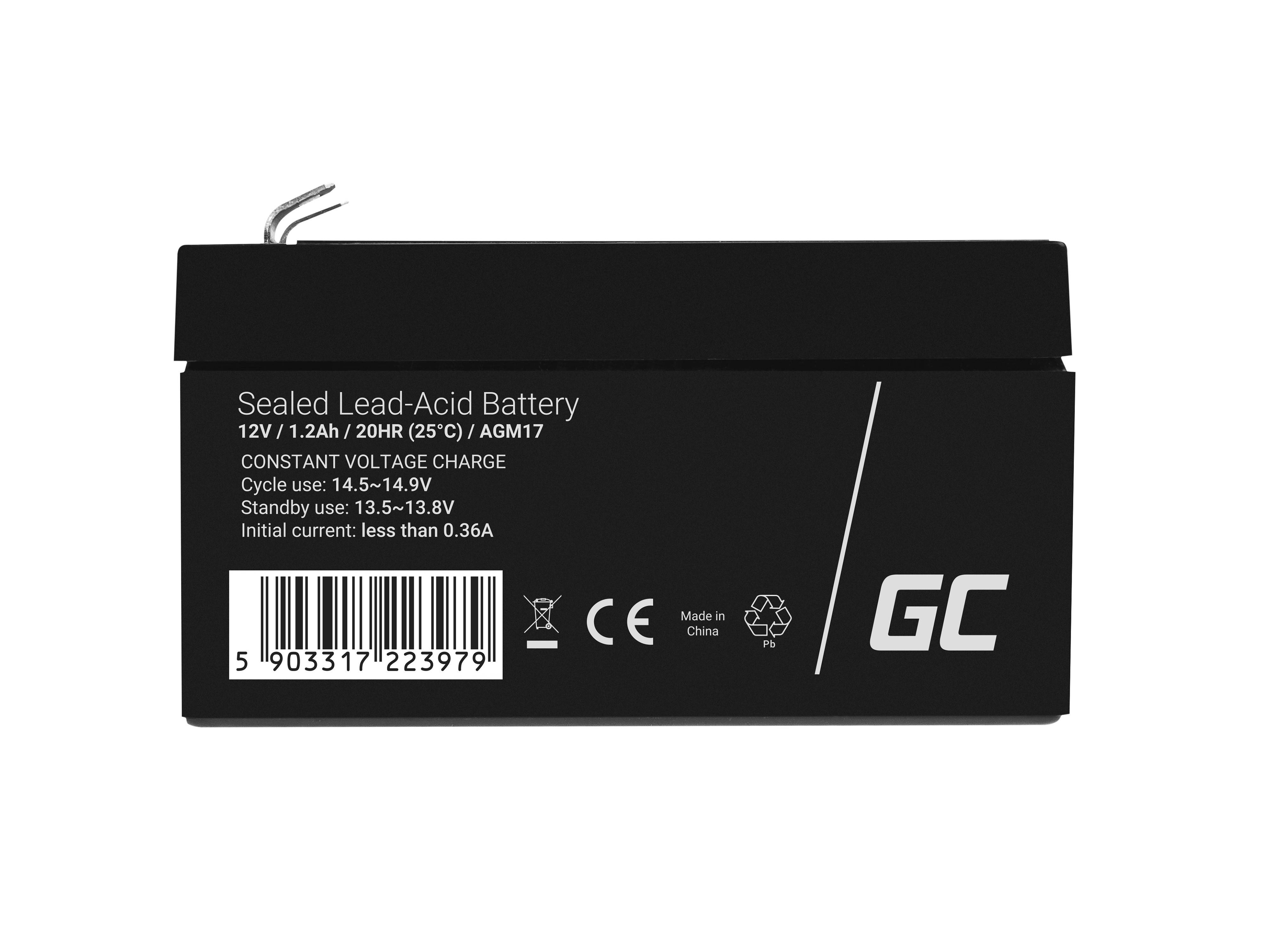 AGM-Batterie Blei-Säure VRLA - 12V - 1,2Ah