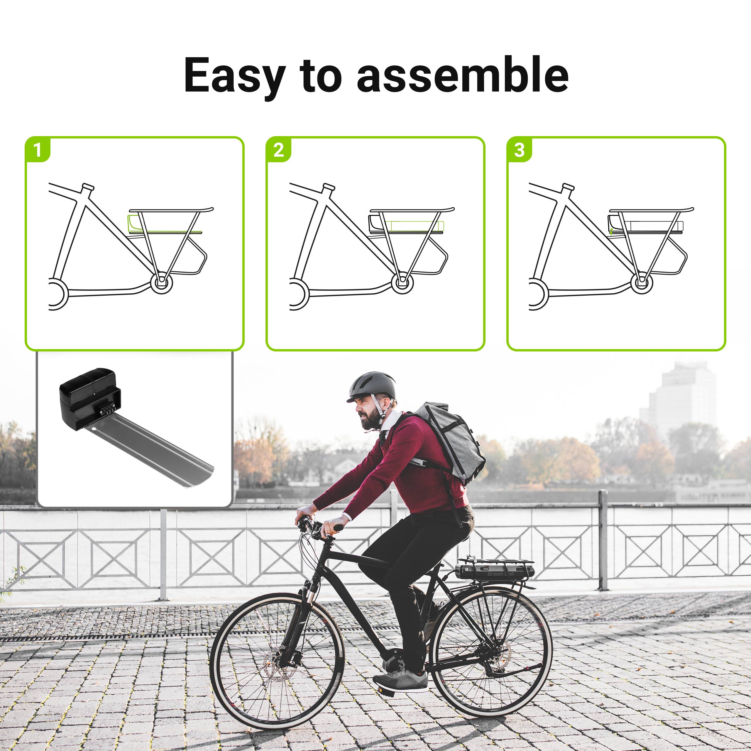 E-Bike Akku - 36V - 8.8Ah - 317Wh