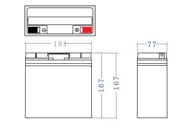 AGM-Batterie Blei-Säure VRLA - 12V - 17Ah für Motorboote &amp; EV