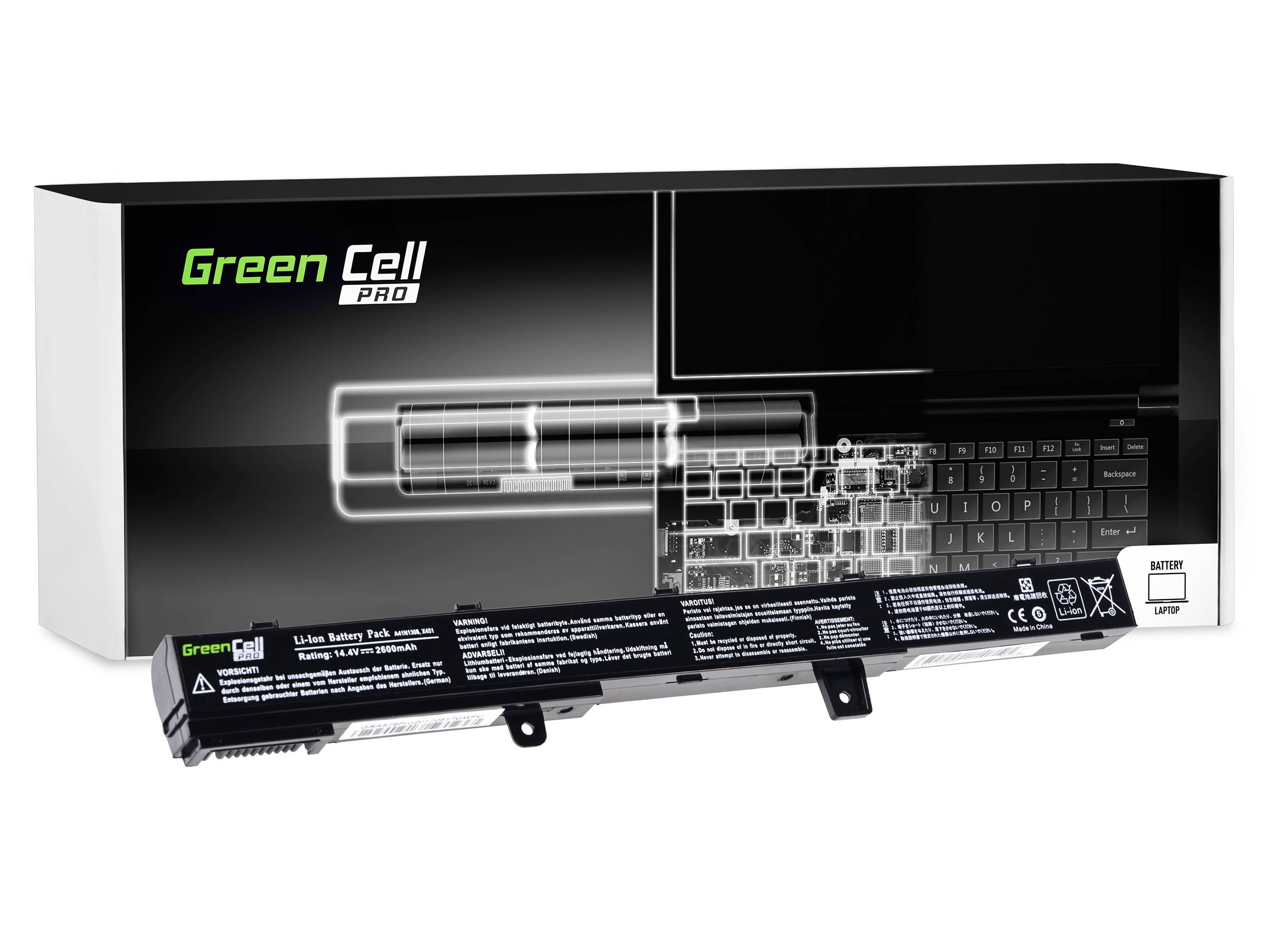 PRO Laptop Akku für Asus 550 750 - 11.4V - 2600mAh