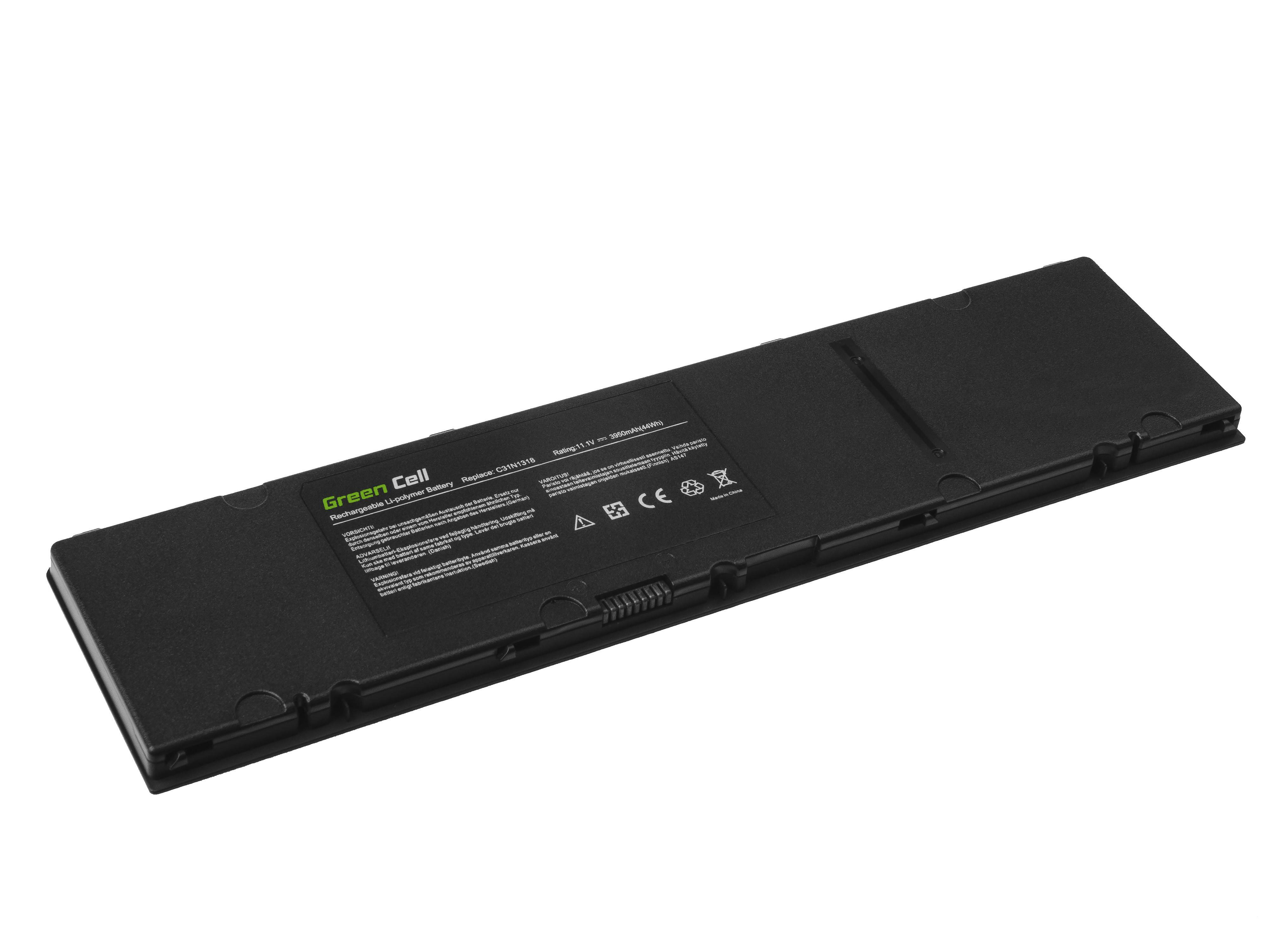 Green Cell Laptop Battery C31N1318 for AsusPRO PU301 - 11.1V - 3950mAh