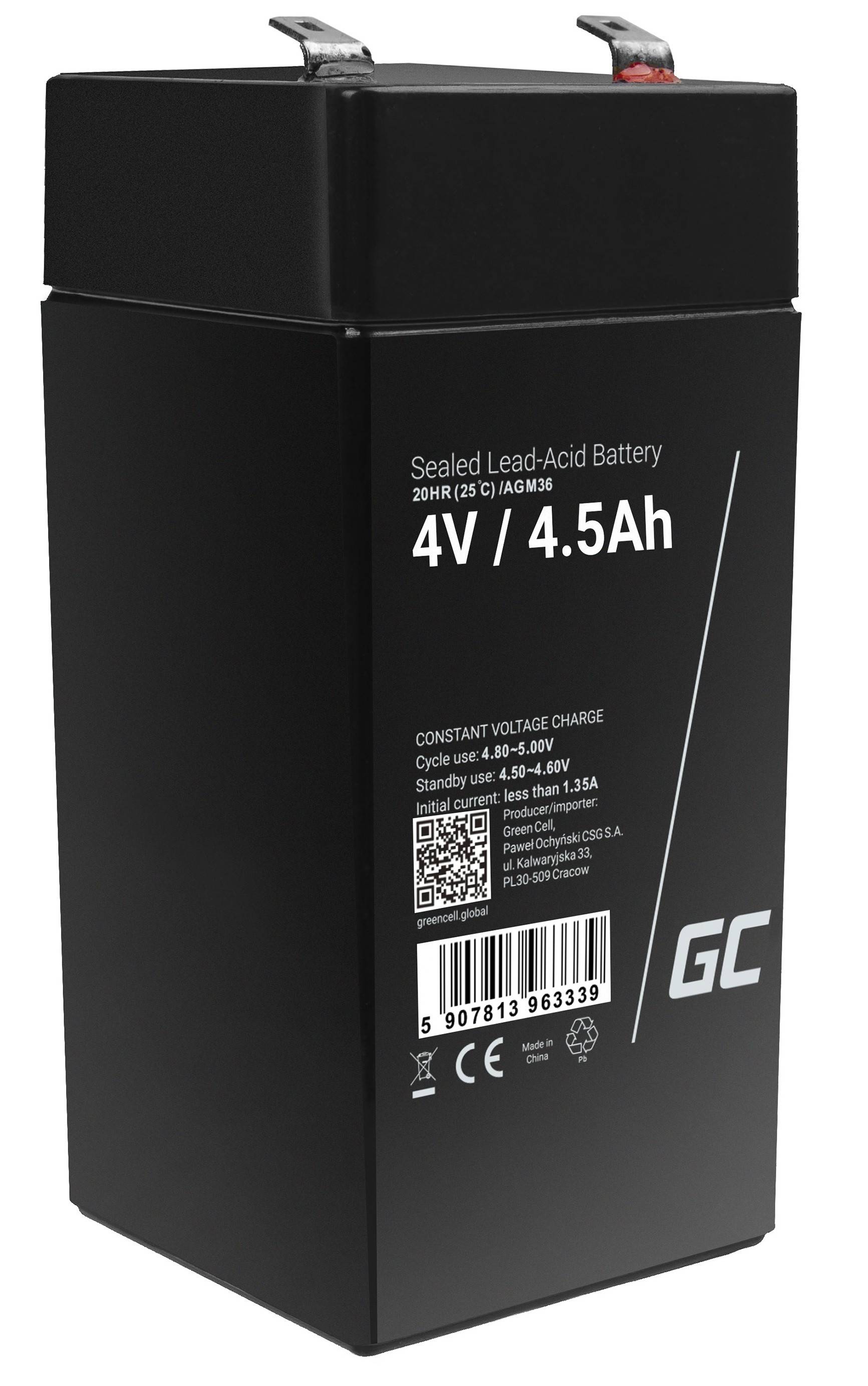 AGM-Batterie Blei-Säure VRLA - 4V - 4.5Ah