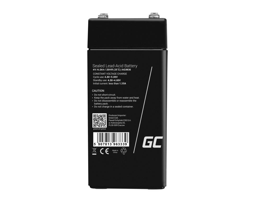 AGM-Batterie Blei-Säure VRLA - 4V - 4.5Ah