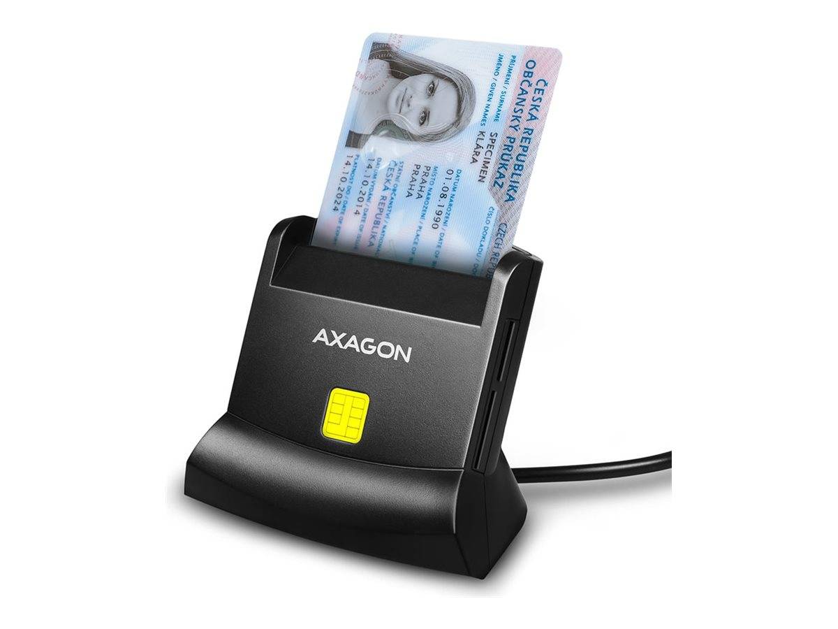 AXAGON CRE-SM2 - SmartCard-Leser (Tracks 0 und1) - USB 2.0