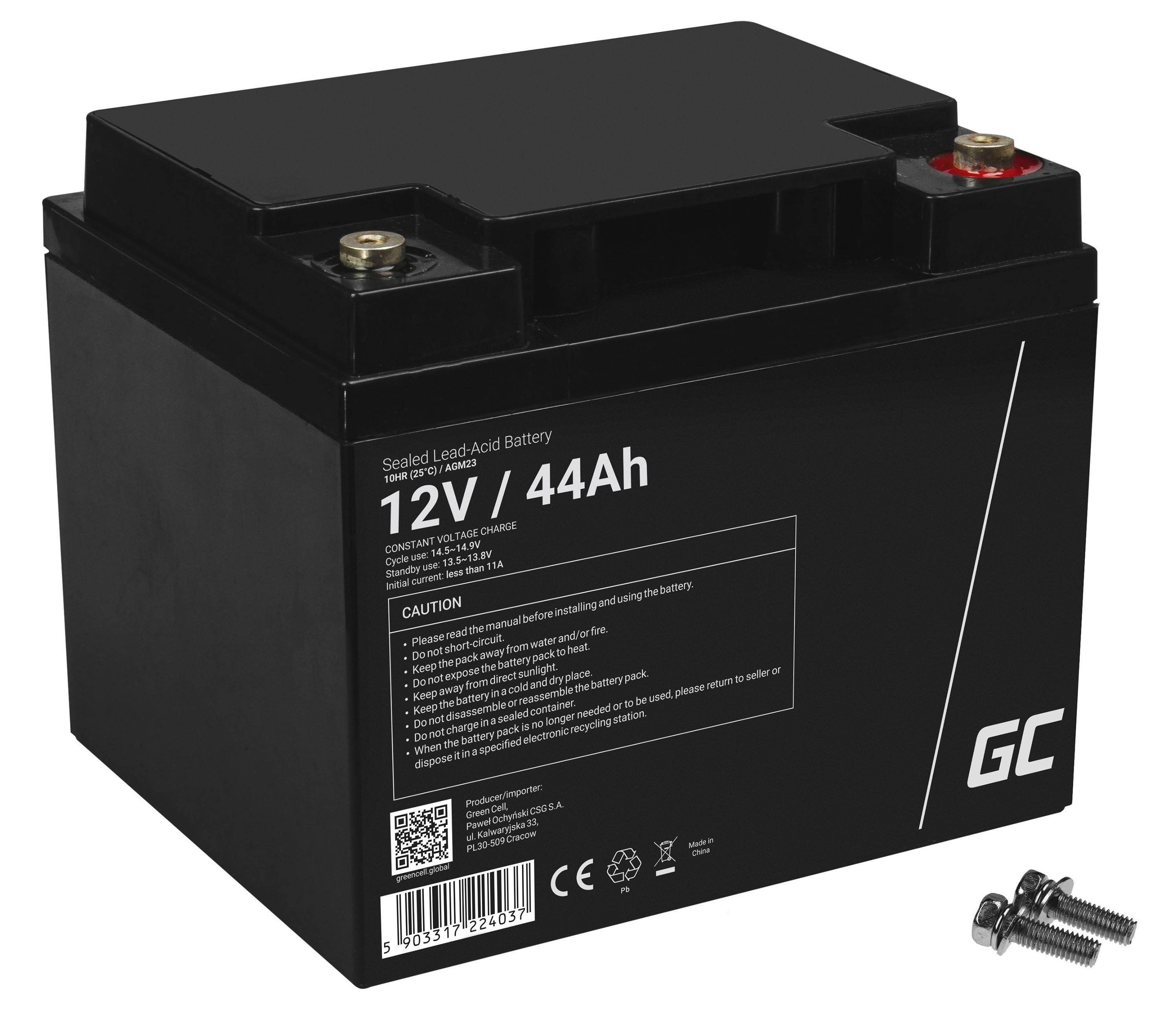 AGM-Batterie Blei-Säure VRLA - 12V - 44Ah