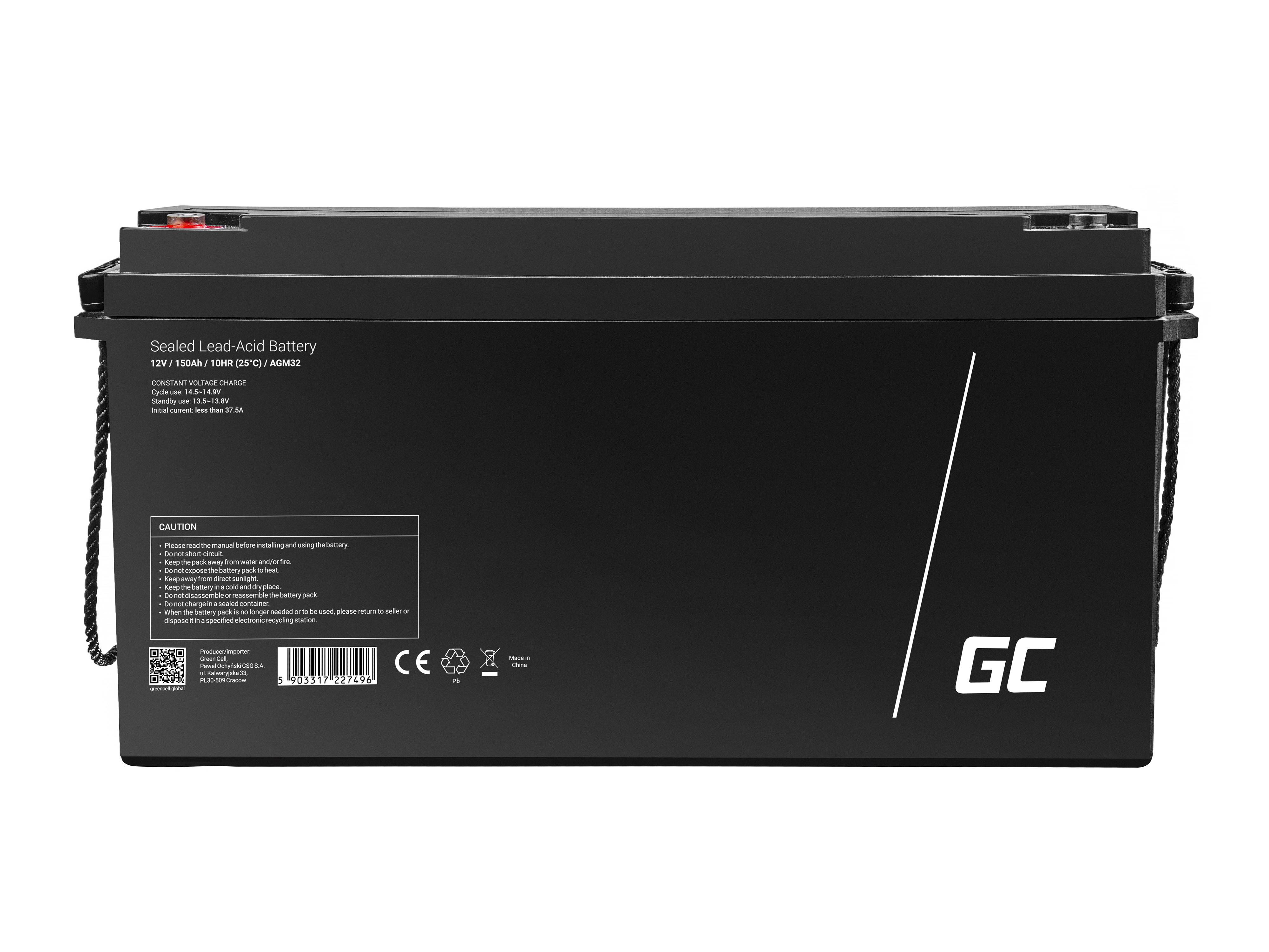 AGM-Batterie Blei-Säure VRLA - 12V - 150Ah