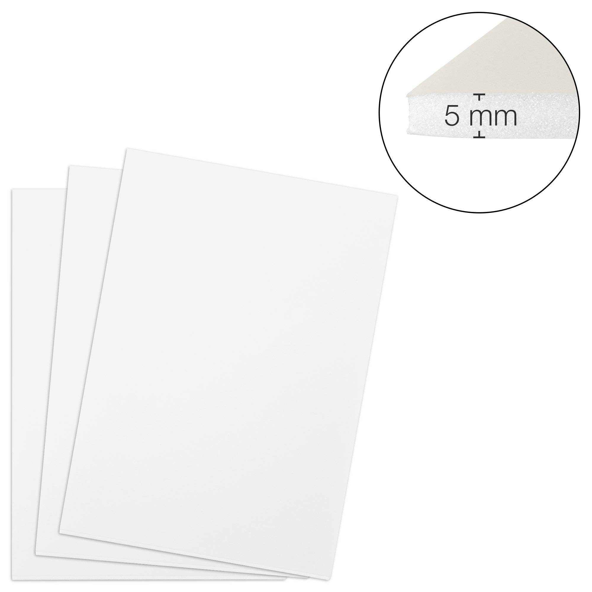 Foam Board 5 mm, A2 weiß, 20 Stk.