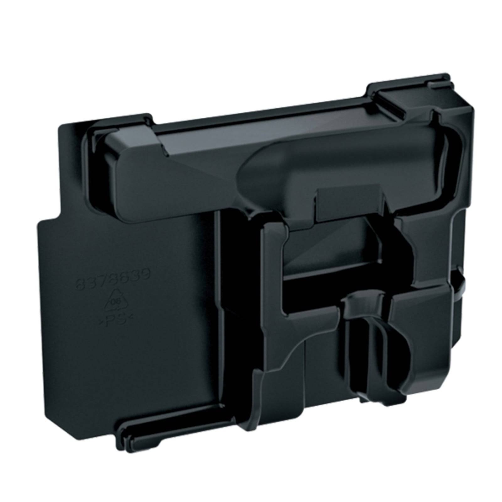 Schwarze Kunststoff-Motorabdeckung für Kraftfahrzeuge mit komplexen Konturen und Aussparungen für die Befestigung, von vorne betrachtet.